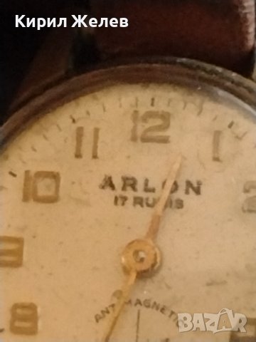 Рядък дамски часовник ARLON 17 RUBIS ANTI-MAGNETIC SWISS MOVT позлатен за КОЛЕКЦИОНЕРИ 42607, снимка 4 - Антикварни и старинни предмети - 43759495