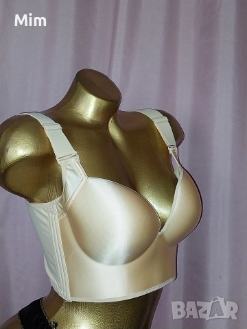 85 B Сатенен сутиен с формовани чашки в цвят телесен , снимка 2 - Бельо - 52702379