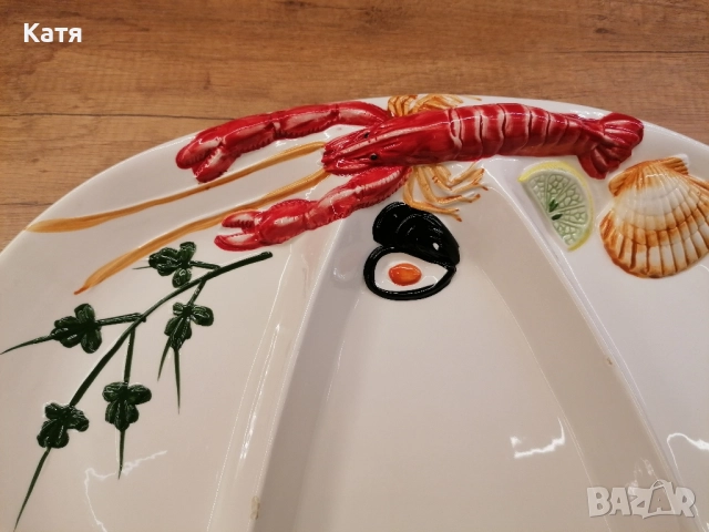 Керамично плато , снимка 5 - Чинии - 52434209