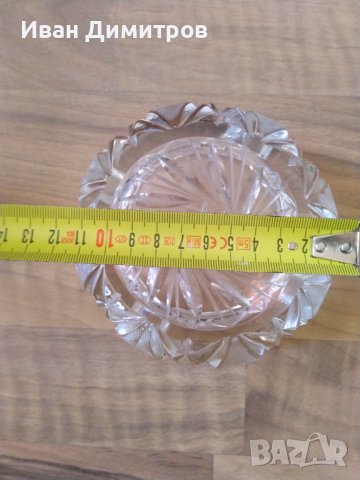 Кристална купа, пепелник/Crystal bowl, ashtray, снимка 2 - Антикварни и старинни предмети - 36726732