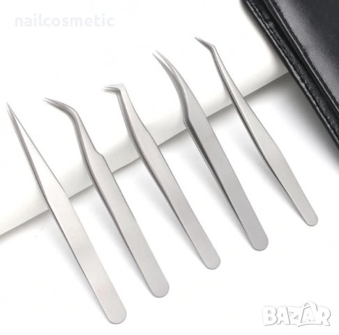 КОМПЛЕКТ ПИНСЕТИ ЗА МИГЛОПЛАСТИКА В КАЛЪФ, снимка 2 - Комплекти и лотове - 37345677