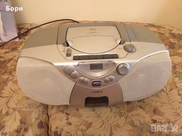 PHILIPS CD, касетофон,радио.