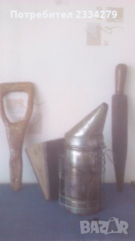 Стара пчеларска духалка 2броя и нож за рязане на мед.., снимка 5 - За пчели - 32818761