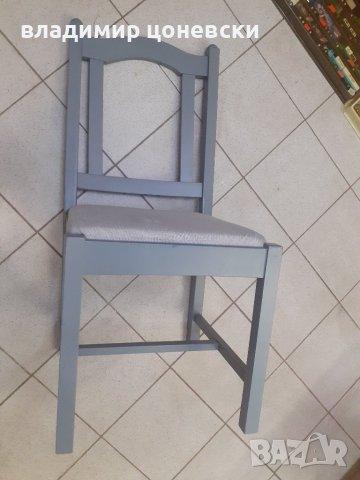 Стол от масивна дървесина с дамаска, снимка 5 - Столове - 40841453