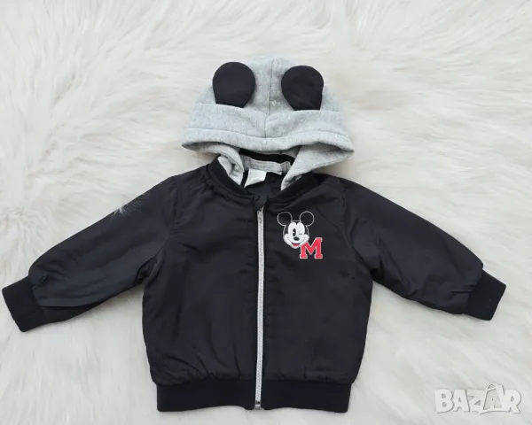 Детско яке Мики Маус H&M пролет/есен размер 6-9 месеца / 74см