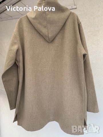 Удобно бежово палто 100% вълна, снимка 8 - Палта, манта - 39343610