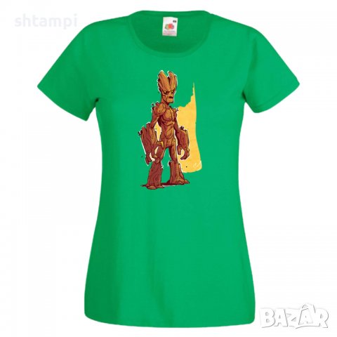 Дамска тениска Marvel Groot 1 Игра,Изненада,Подарък,Геймър,, снимка 8 - Тениски - 36741050