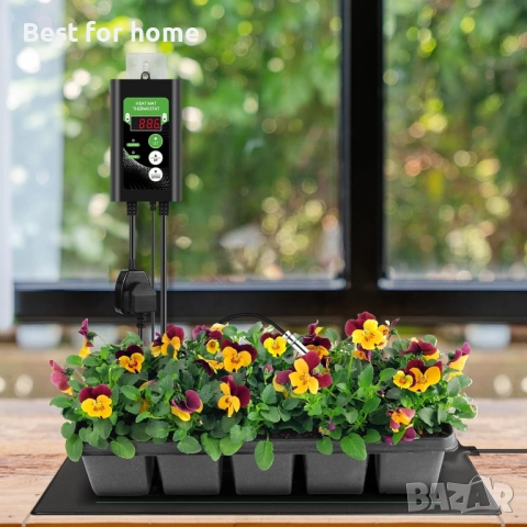 Комплект нагревателна подложка и термостат RIOGOO за разсад, за оранжерии, за терариум, снимка 6 - Други стоки за дома - 52184444