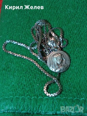 РИМОКАТОЛИЧЕСКА СРЕБЪРНА - WF ИКОНКА и СРЕБЪРНО СЪРЧИЦЕ със СРЕБЪРНА ВЕРИЖКА СРЕБРО 925 ПРОБА 40320, снимка 2 - Колиета, медальони, синджири - 43224550