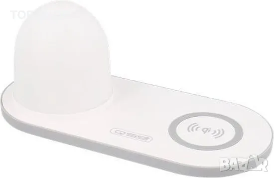 QSS LED нощна лампа  Безжично Qi зарядно устройство за смартфон