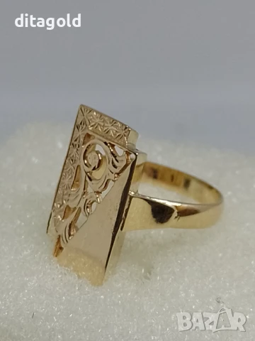 Нов 14К златен пръстен, класически български модел, 4.60 гр цена 660 лв, снимка 1