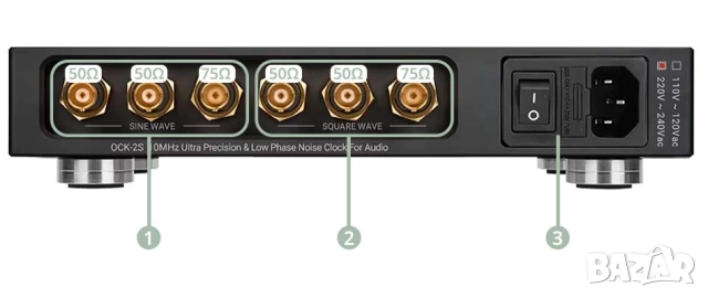 LHY AUDIO OCK-2S външен главен тактов генератор/часовник OCXO 10MHz, снимка 4 - Други - 52603380