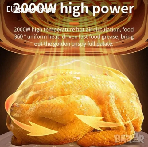 Фритюрник с горещ въздух Sokany SK-ZG-8043, 8л., 2000W, снимка 2 - Мултикукъри - 52346591