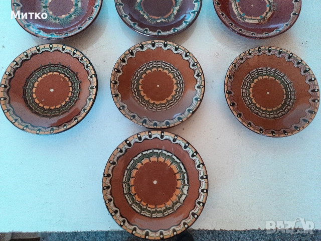 Български битови керамични чиний купи и капаци, снимка 8 - Чинии - 52930225