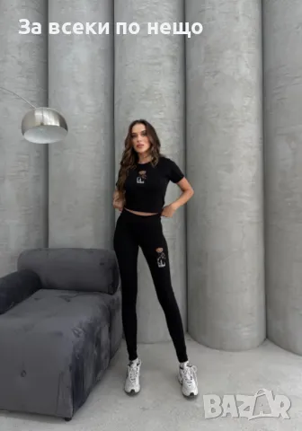 Дамски Спортен Комплект Тениска И Клин🔝Дамски Спортен Екип - 4 Цвета Код LFS340, снимка 2 - Спортни екипи - 49612881