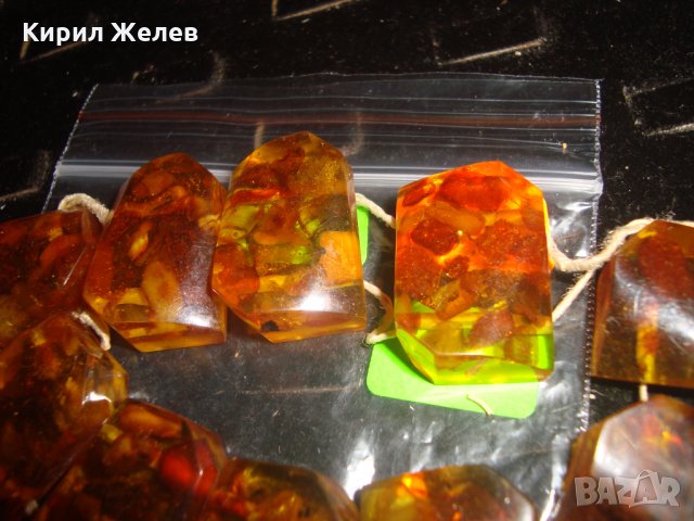 КЕХЛИБАРЕНА ГРИВНА РЕТРО СТИЛ БАЛТИЙСКИ КЕХЛИБАР РЯДКА СТАРА РУСКА 23433, снимка 7 - Гривни - 33423146