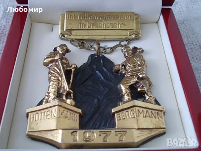 Старинен плакет 1977 Germany, снимка 2 - Други ценни предмети - 28406296
