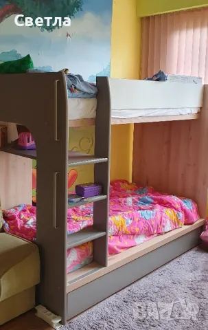 ДВУЕТАЖНО ЛЕГЛО С ЧЕКМЕДЖЕ НАМЕК