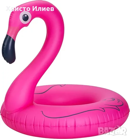 Надуваем пояс Розово фламинго голям размер, снимка 4 - Басейни и аксесоари - 49890331