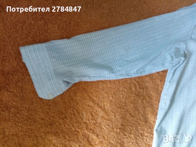 Мъжка риза с дълъг ръкав карирана, снимка 6 - Ризи - 37008322