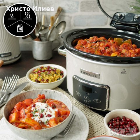 Crockpot Crock Pot уред за бавно готвене Дигитален Слоукукър 3,5 литра, снимка 6 - Мултикукъри - 39964633