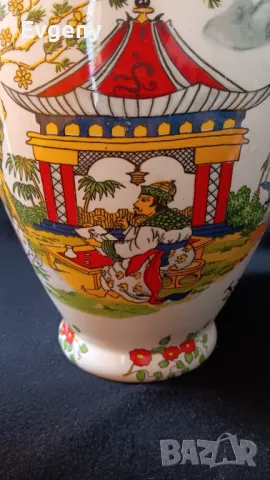 Керамична китайская ваза , снимка 2 - Вази - 49283563