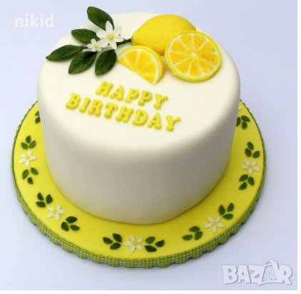 Лимон парче резен силиконов молд форма фондан шоколад гипс декор, снимка 4 - Форми - 32691184