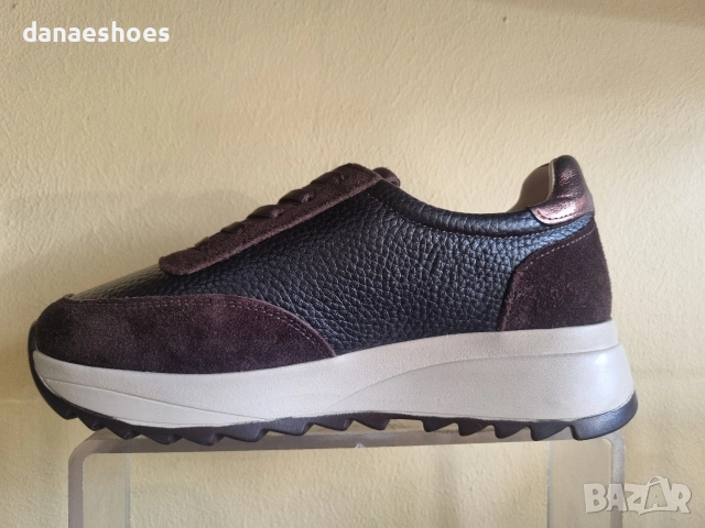 Дамски спортни обувки MIU в кафяво и черно , снимка 3 - Маратонки - 52836107