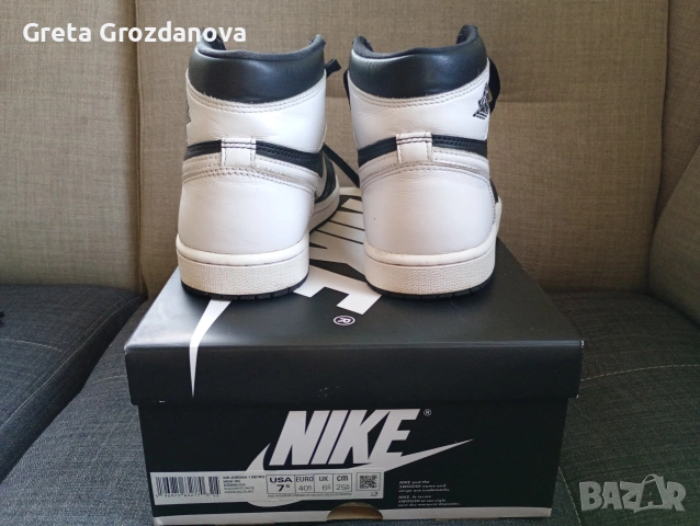 Nike air Jordan 1 high оригинални кецове с оригинална кутия , снимка 3 - Ежедневни обувки - 53123548
