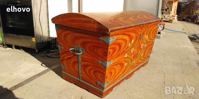 Сандък ракла за чеиз от 1843г, снимка 2 - Антикварни и старинни предмети - 43954303