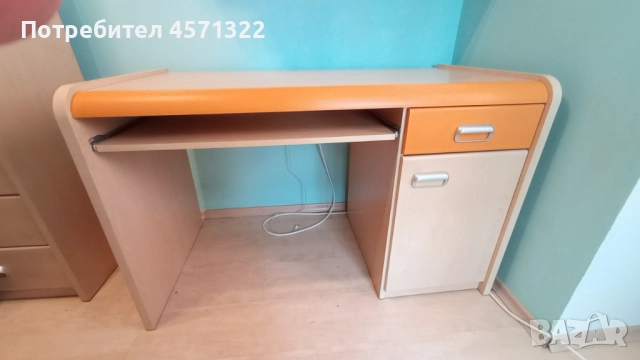 БЮРО - д 120 см , в 75 см, ш 60 см - ПОЛСКА серия мебели FORTE APLI, снимка 7 - Бюра - 51440335