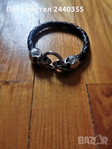 Мъжка гривна стомана , снимка 3 - Гривни - 27164975