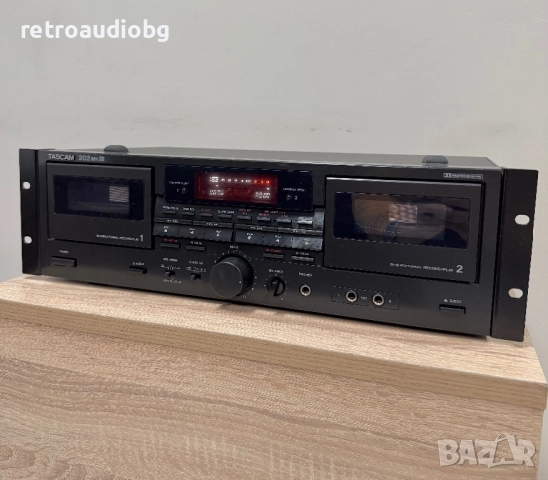 🔉Колекционерски професионален двукасетъчен дек TASCAM 202 MKIII - записващ и на двете гнезда🔉, снимка 2 - Декове - 52930262