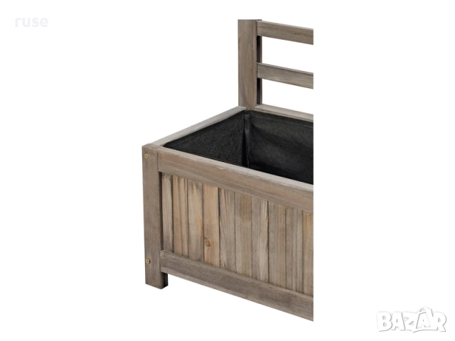 НОВИ! Градински сандък с пергола масив ела Parkside сив, снимка 4 - Градински мебели, декорация  - 52400007