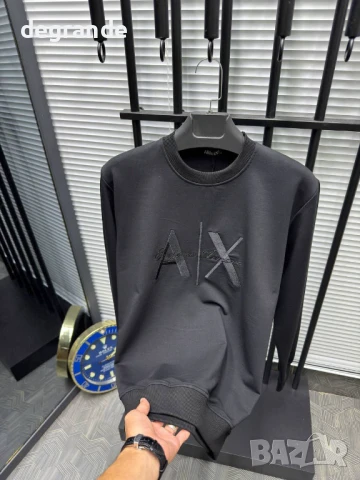 Мъжки Памучни блузи Armani , снимка 2 - Блузи - 51380829