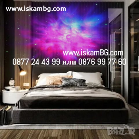 Въртяща се LED лампа с проектор, модел астронавт с дистанционно - КОД 3854, снимка 4 - Детски нощни лампи - 39933697