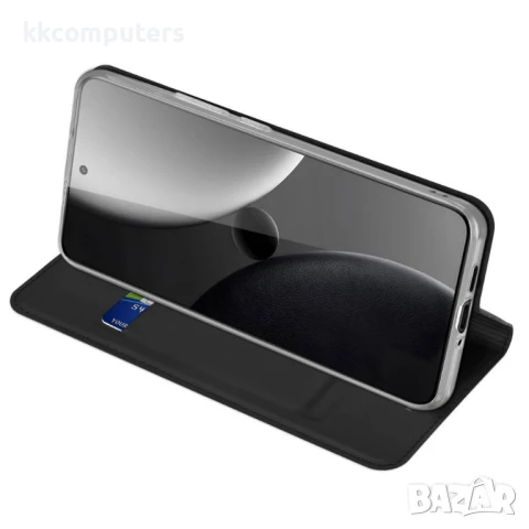 Кожен Калъф DUX DUCIS + Скрийн Протектор за Xiaomi 15 Ultra – Черен / Тъмносин, снимка 6 - Калъфи, кейсове - 50712990