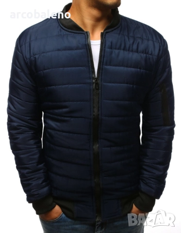 Мъжко ватирано бомбър яке, 2цвята , снимка 6 - Якета - 49145089