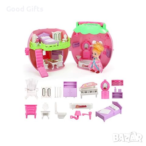 Къща за кукли и кукла с аксесоари, снимка 3 - Кукли - 43301095