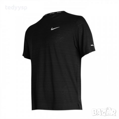 Nike Dri Fit Miler S Black, снимка 2 - Тениски - 36557854