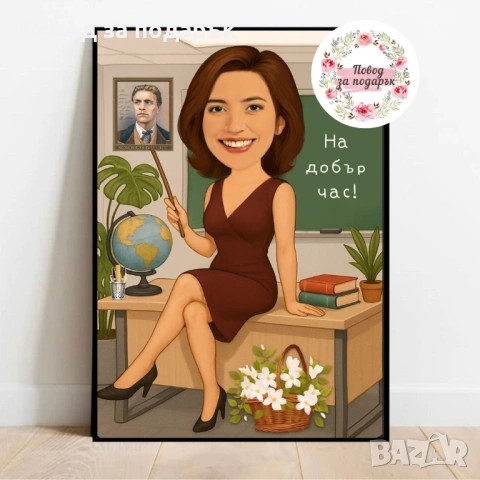 Дигитална карикатура за учител, снимка 4 - Картини - 53469868