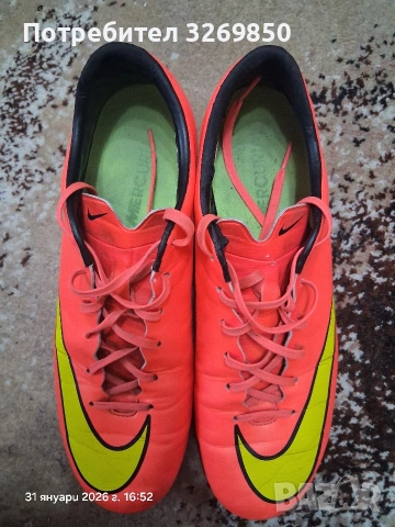 Бутонки Nike mercurial номер 44 (28 см.), снимка 7 - Футбол - 53296289