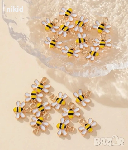 Пчела Пчели  висулки висулка за бижу колие гривна ръчна изработка висулка декорация, снимка 2 - Други - 52597694