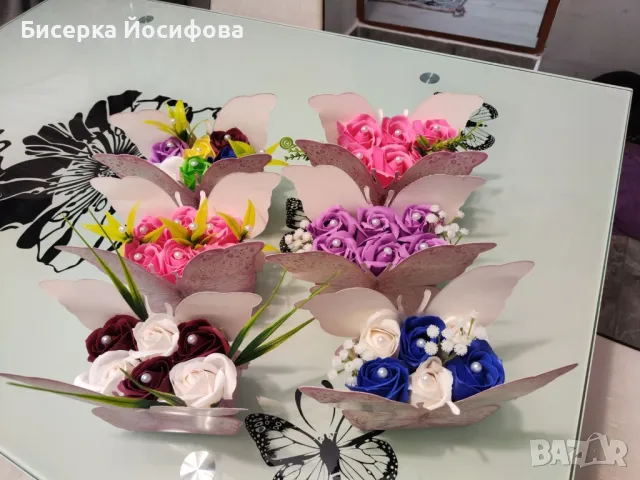 подарък за всеки повод  от подарък за учител до подарък за 8 март , снимка 3 - Изкуствени цветя - 49263761