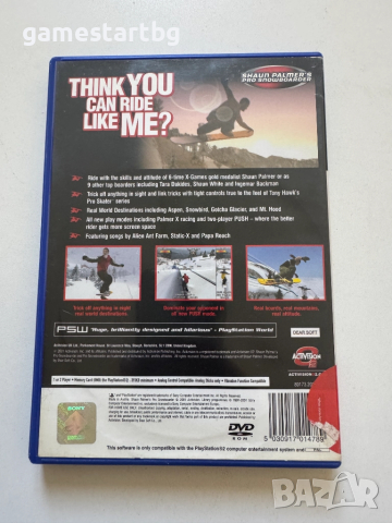 Shaun Palmer's Pro Snowboarder за PS2, снимка 2 - Игри за PlayStation - 51758114