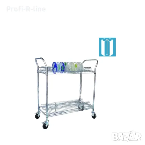 Количка за чинии 2 нива LD2-110, снимка 2 - Обзавеждане за заведение - 49432193