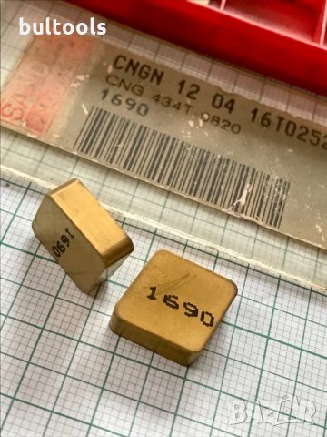 8 бр.керамични пластини за струговане CNGN 120416 SANDVIK, снимка 3 - Други инструменти - 35634271