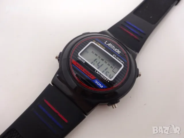 Мъжки електронен часовник хронограф, френски, снимка 6 - Мъжки - 47488216