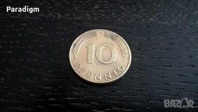 Монета - Германия - 10 пфенига | 1990г.; серия F