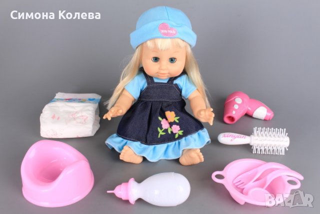 ✨Детска кукла пишкаща с памперс и гърне, снимка 1 - Кукли - 38868570